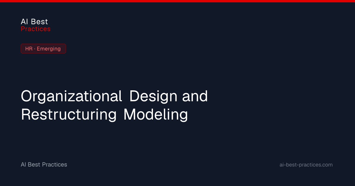 AI Organizational Design & Restructuring Modeling Guide | AI Best ...