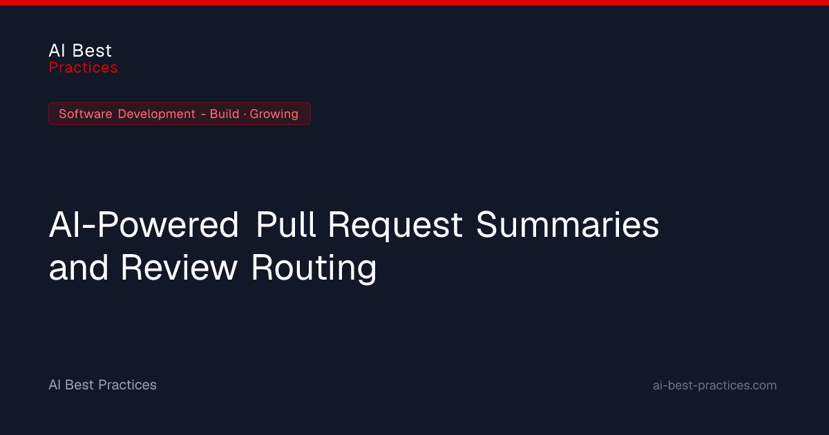 AI Pull Request Summaries & Review Routing for Commerce | AI Best ...