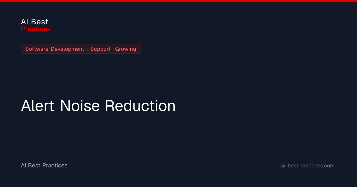 AI Alert Noise Reduction & Event Correlation for DevOps | AI Best ...