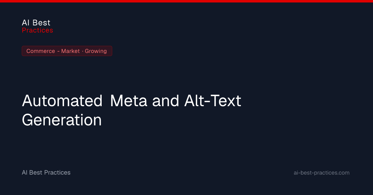 AI-Powered Meta and Alt-Text Generation for Commerce | AI Best ...