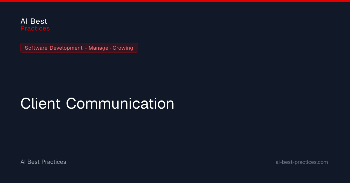 AI-Enhanced Client Communication for Software Development Teams | AI ...