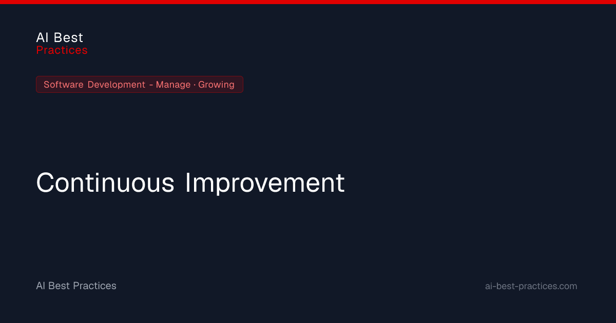 AI-Driven Continuous Improvement for Software Development Organizations ...