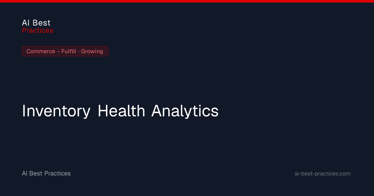 AI Inventory Health Analytics & SKU Lifecycle Management | AI Best ...