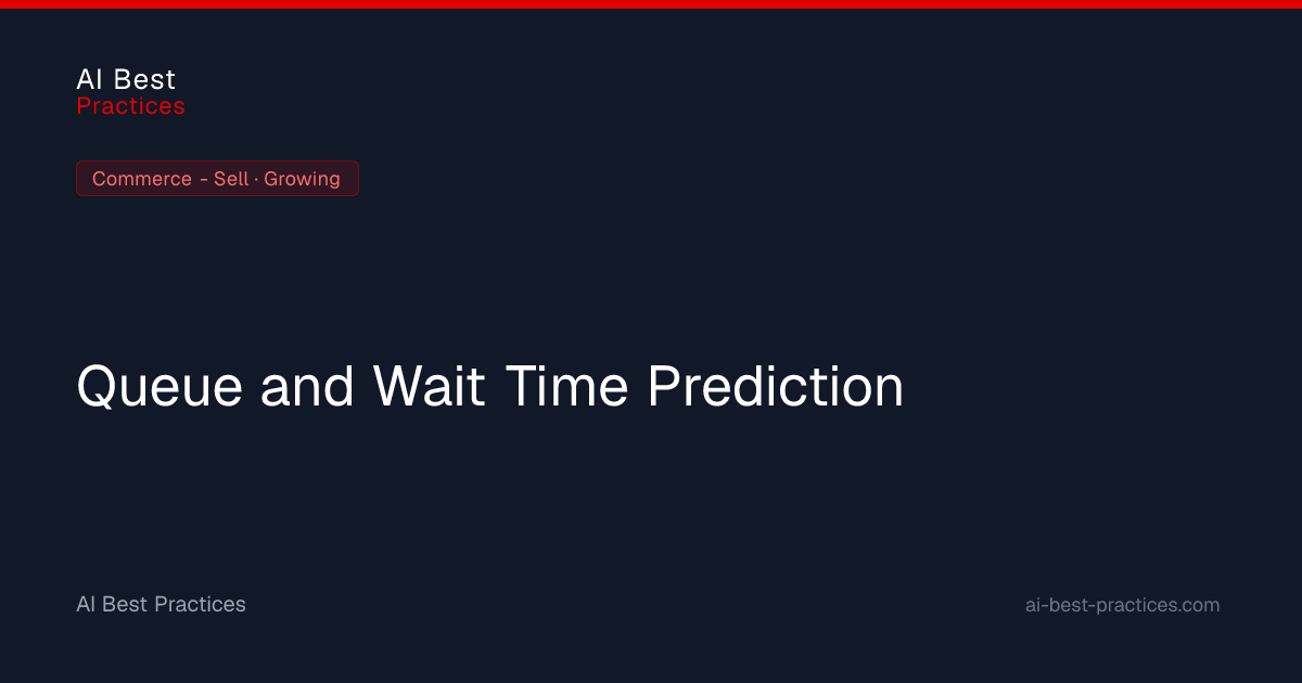 AI Queue and Wait Time Prediction for Retail Commerce | AI Best ...