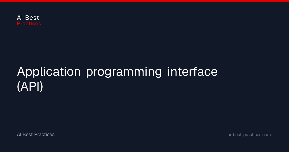 Application programming interface (API) Definition and Meaning in AI ...