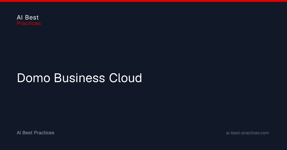 Domo Business Cloud | AI Best Practices