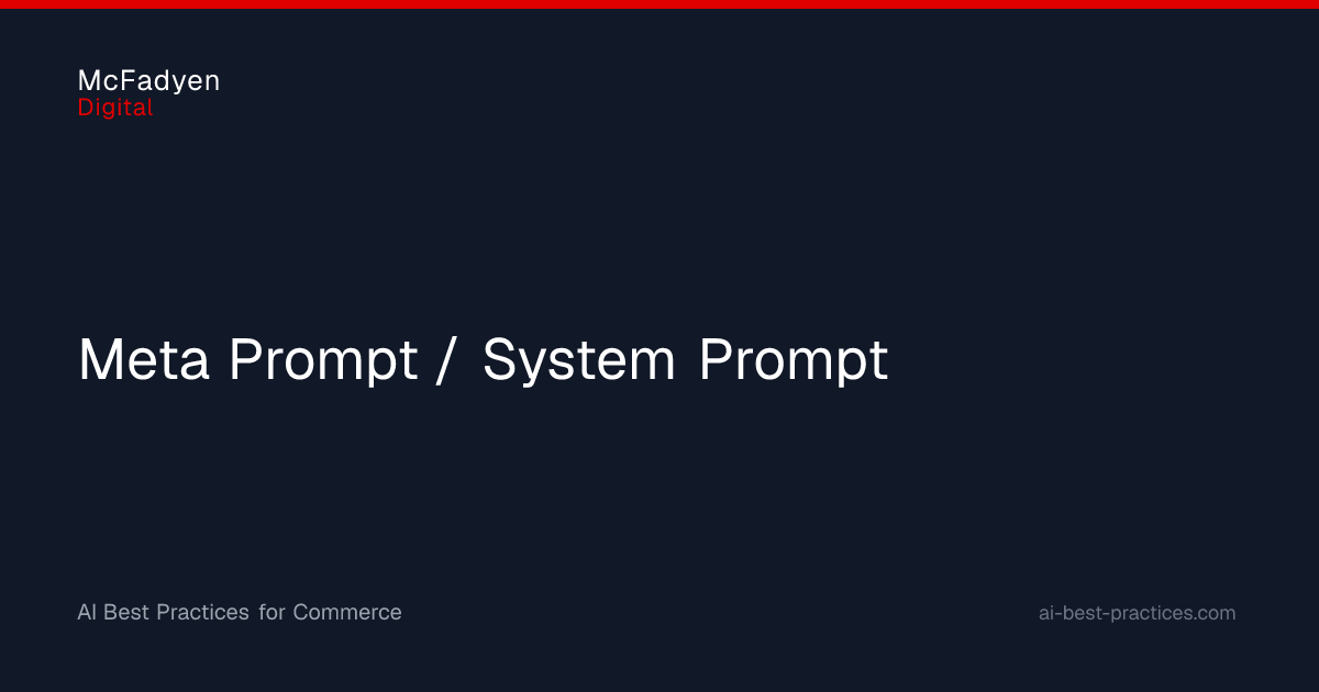 Meta Prompt / System Prompt Definition and Meaning in AI | AI Best ...