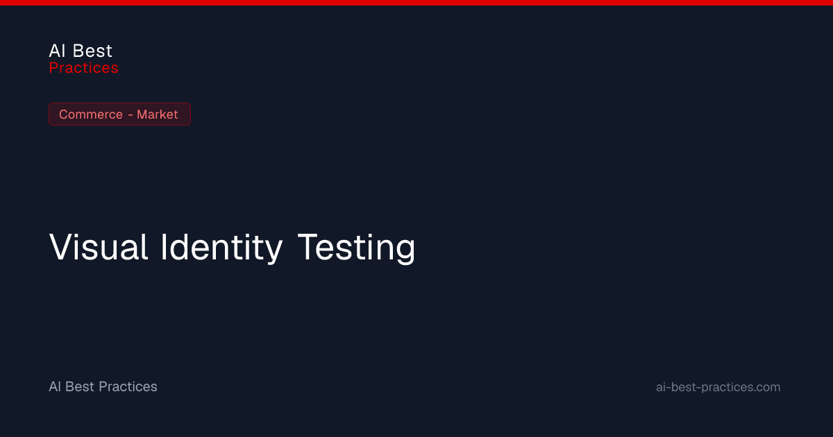 Visual Identity Testing — Case Study | AI Best Practices for Commerce